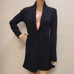JAMES PERSE LOS ANGELES WOOL/ALPACA LONG CARDIGAN JACKET DRESS SHAKET  sz 2